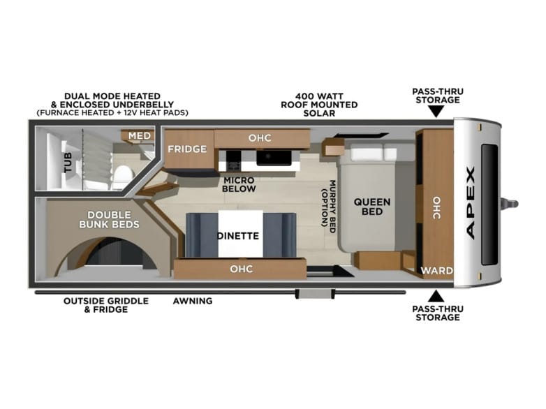 2027 Apex Nano 186BH Travel Trailer photo 1