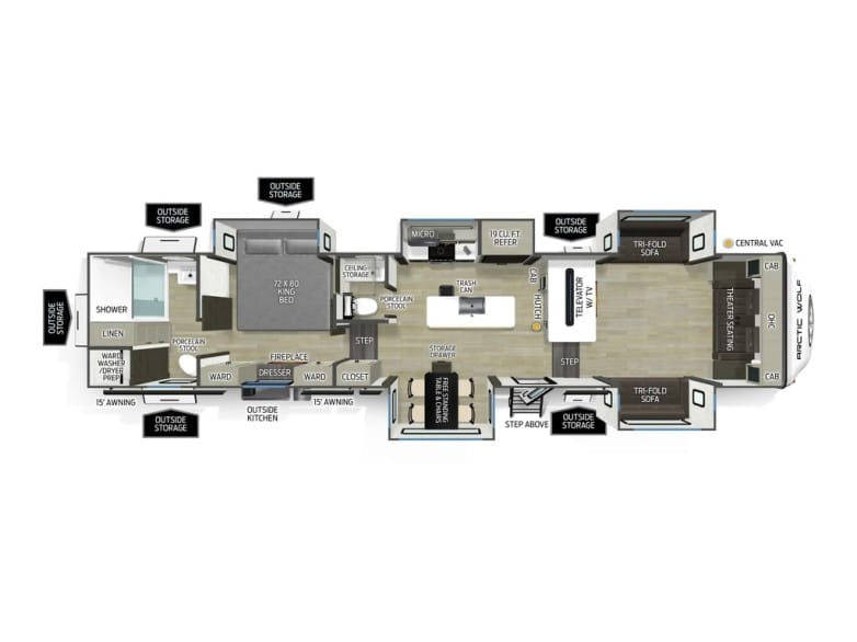 2027 Arctic Wolf 3950SUITE Fifth Wheel