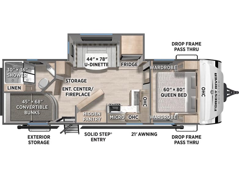 2027 SolAire 2430BHS Travel Trailer photo 1
