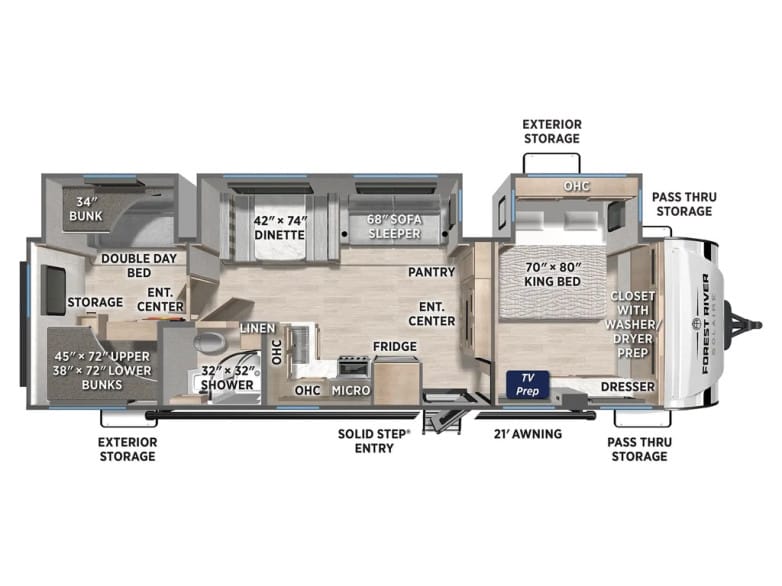 2027 SolAire 3200TSBH Travel Trailer photo 1