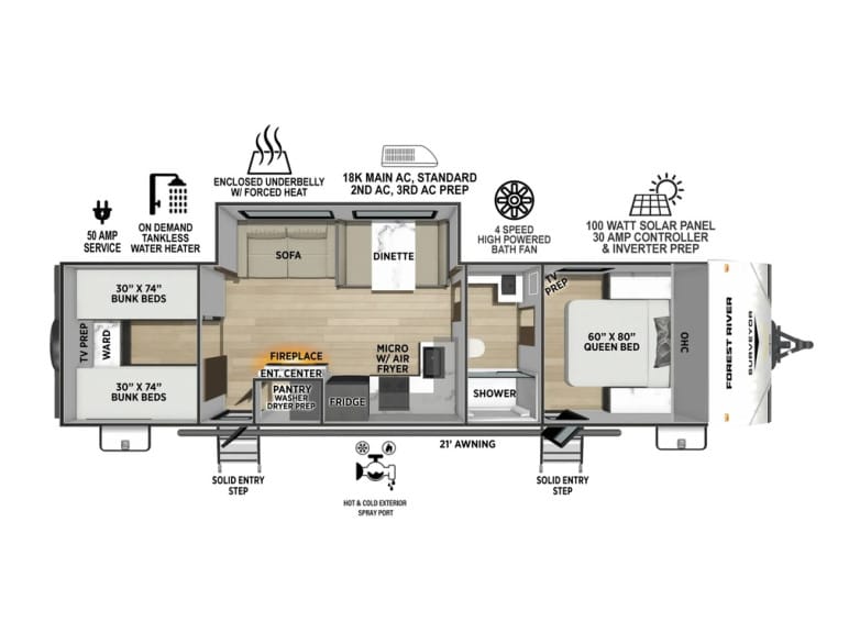 2027 Surveyor Camp Series 29CAMP Travel Trailer