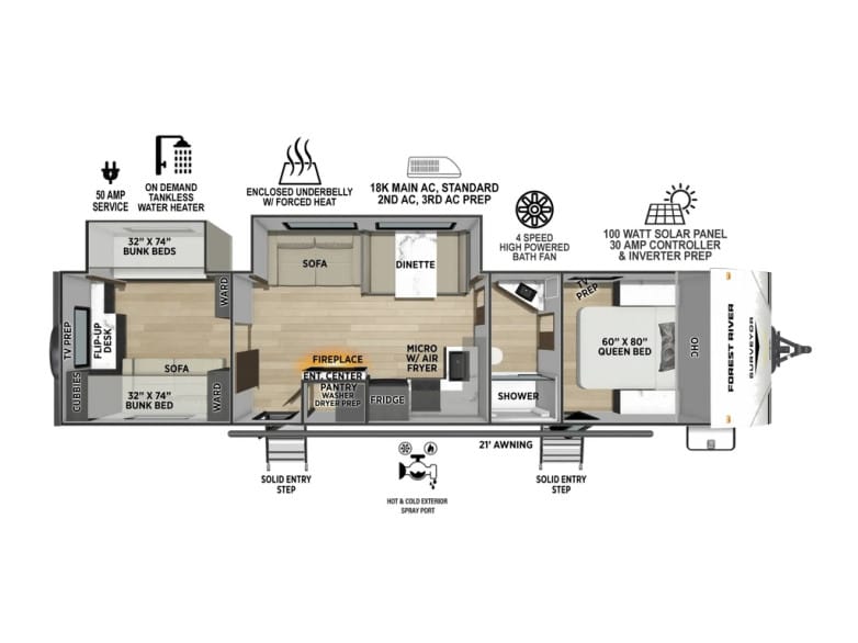 2027 Surveyor Camp Series 32CAMP Travel Trailer