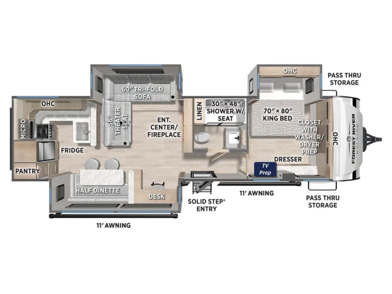 2027 SolAire 3070RKLS Travel Trailer photo 1