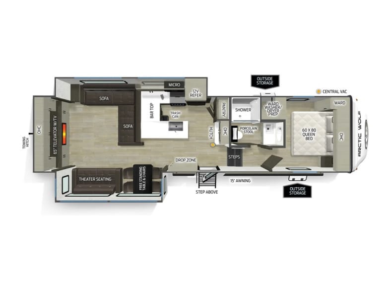 2027 Arctic Wolf 289PANO Fifth Wheel