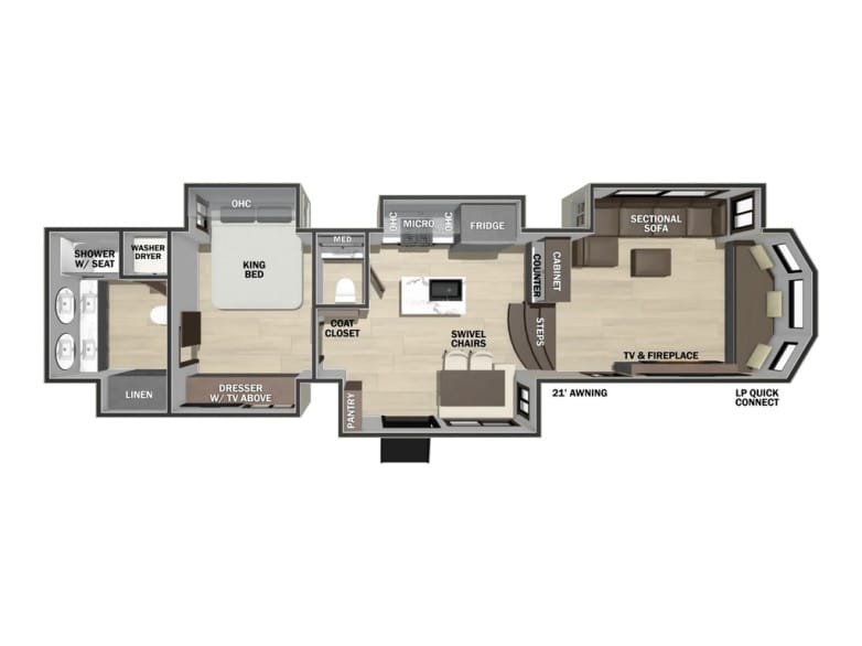 2027 Cottage (Fifth Wheel) 413FWC Park Trailer