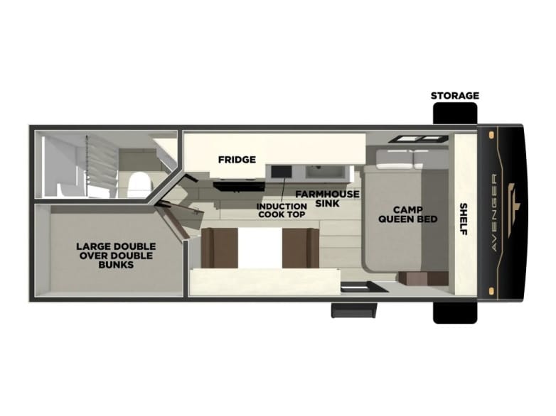 2027 Avenger LT 17DBX Travel Trailer