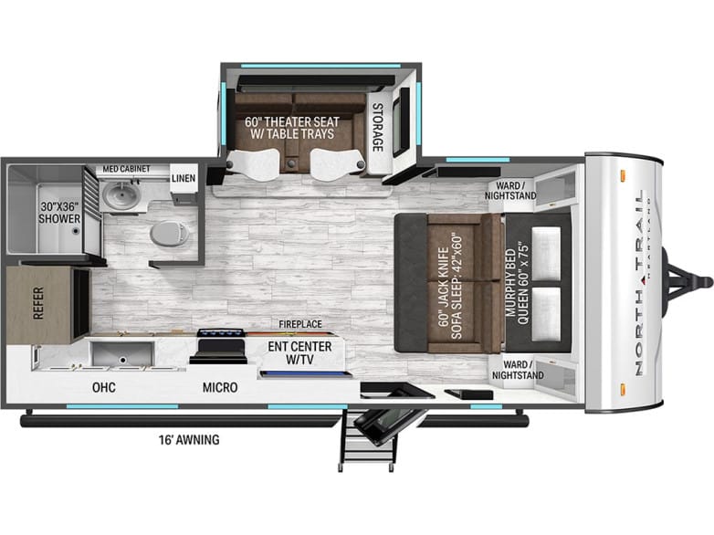 2027 North Trail 190MB Travel Trailer