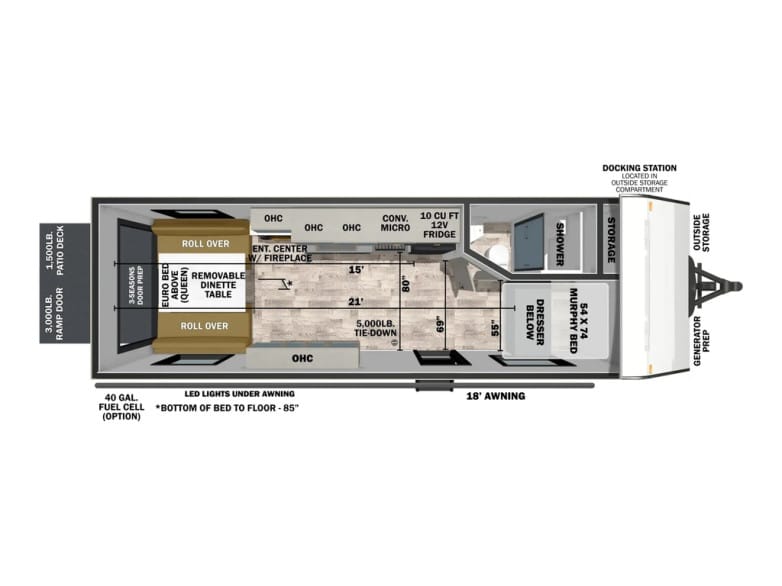 2027 XLR Boost 2115B Toy Hauler (Travel Trailer)