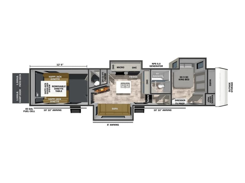2027 XLR Nitro 35G13 Toy Hauler (Fifth Wheel)