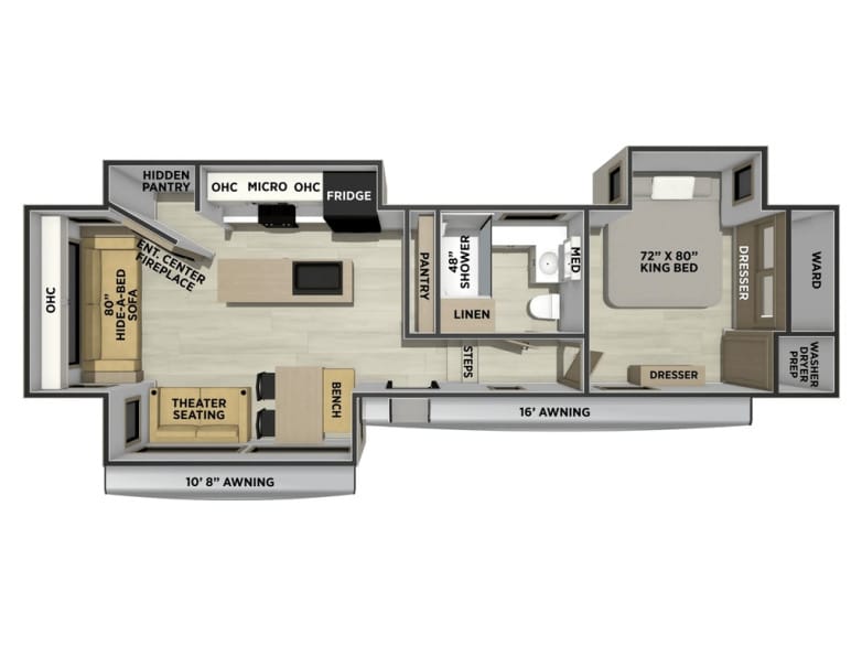 2027 Sierra 3480RL Fifth Wheel