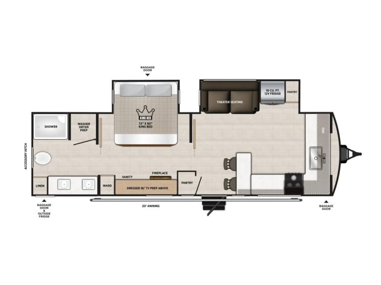 2027 Hemisphere 261FKRB Travel Trailer