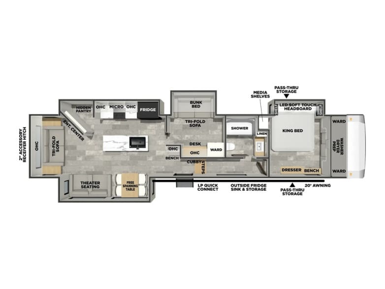 2027 Chaparral 36FLEX Fifth Wheel