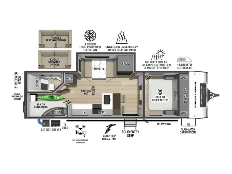 2027 Surveyor Legend 260BHLE Travel Trailer photo 1